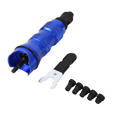#ad Electric Blind Rivet Gun Cordless Riveting Tool Drill Adapter Kits 2.4mm 6.4mm $37.05