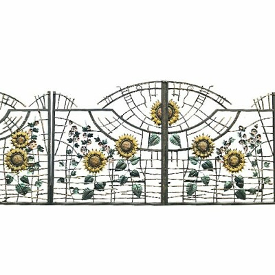 #ad DRIVEWAY WROUGHT IRON GATES Beautiful Sunflowers Design ENTRANCE GATE 14 FT $8499.00
