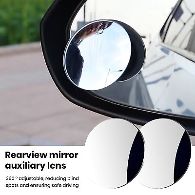 #ad Car Blind Spot Mirror Rear View Lens 360 Degree Rotatable Hd for Van $8.06