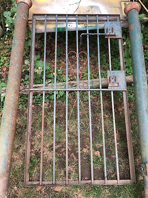 #ad Architectural Salvage Cast Iron Gate and Fence Post Victorian Garden Gate $900.00
