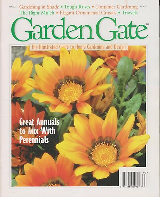 #ad Garden Gate Vol. 1 No. 3 Great Annuals TO Mix With Perennials Magazine: Garden $11.99