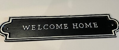 #ad Hearth amp; Hand With Magnolia Welcome Home Metal Wall Sign Black White Farmhouse $13.95
