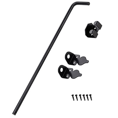 #ad Enhanced Gate Stability with Black Steel Cane Bolt Rust and Corrosion Resistant $42.49