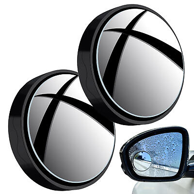 #ad Blind Spot Car Mirror 1 Pair 360 Degree Adjustment Rear View Mirror Suction Cup $9.51