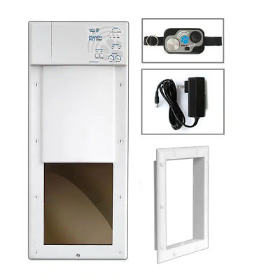 #ad Electronic Fully Automatic Dog and Cat Door 4 Way Control Power Pet 8 In X 10 In $593.35