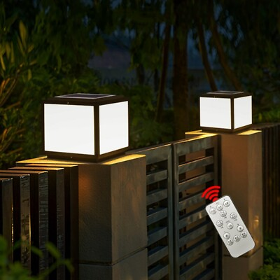 #ad Solar LED Light Home Garden Pillar Lamp Yard Post Light Sensor Switch Waterproof AU $203.97
