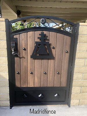 #ad metal And Wood gates Custom To What You Need Size 4 Feet Wide 6 Feet Tall $1300.00