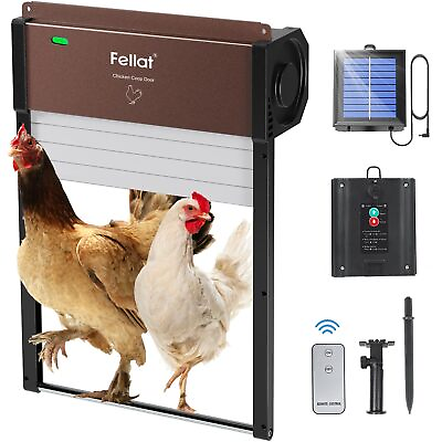 #ad Automatic Chicken Coop Door Opener with Timer Light Sensor and Remote Controls $69.99