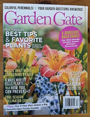 #ad Garden Gate Magazine Dec 2022 6 Ways Winter Kills Plants 3 Year Plan $7.99