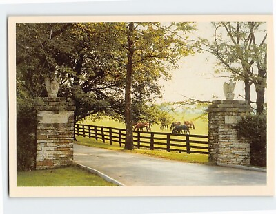 #ad #ad Postcard Spendthrift Farm Gates Lexington Kentucky USA $7.72