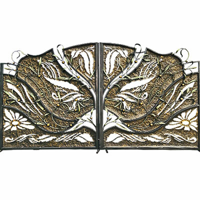 #ad DRIVEWAY WROUGHT IRON GATES Beautiful Steel Ornamental Design ENTRANCE GATE $5399.00