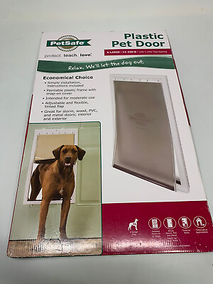 #ad NEW PetSafe Plastic XL Extra Large Dog Pet Door Premium Dogs 12 220 lbs $64.24