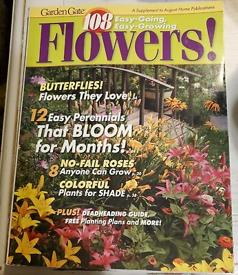 #ad Garden Gate Magazine Aug 2008 Easy Growing Flowers gardening nonstop color $10.66