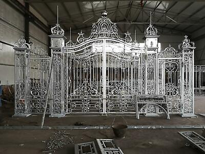 #ad #ad MONUMENTAL HOT DIPPED GALVANIZED VICTORIAN STYLE DRIVEWAY GATES GATE57 $16500.00