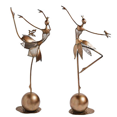 #ad Dancing Girl Decor Metal Garden Statue For Fields Gardens Parks Hotels $20.82