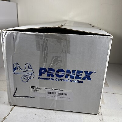 #ad PRONEX Pneumatic Cervical Traction System Device Size Large with Wedge Manual $199.99