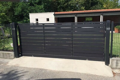 #ad Gate Iron Driveway Sheet Metal Style Modern Discounted IN The 50% $1624.98