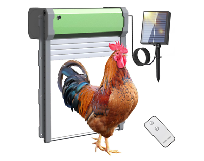 #ad Automatic Chicken Coop Door Opener Solar Powered with Timer amp; Light Sensor $89.99