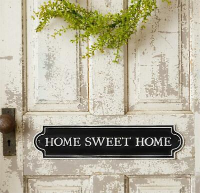 #ad Home Sweet Home Metal Sign Black amp; White $9.99