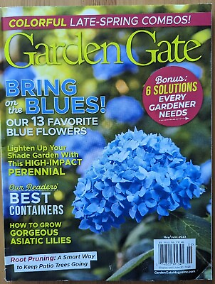 #ad Garden Gate Magazine May June #x27;23 Asiatic Lilies 13 Blue Flowers Best Containers $9.35