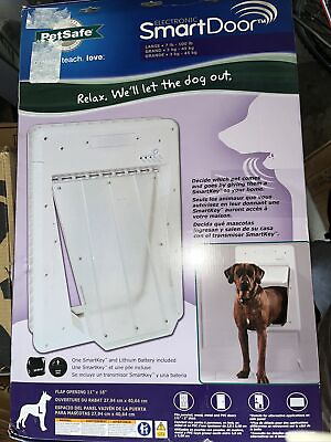 #ad PetSafe Electronic SmartDoor Automatic Dog Pet Door 100 lbs PPA11 10709 Large $108.99