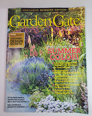 #ad Garden Gate Magazine June 2018 Guide to Summer Color Backyard Cottage Charm $7.95
