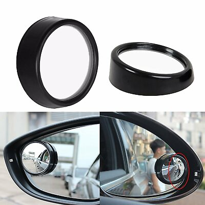 #ad 2 Pcs Universal Wide Angle Convex View Adjustable Blind Spot Mirror for Car $7.24