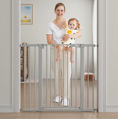#ad 36quot; Extra Tall Dog Gates for Doorway and Stairs Easy Step Baby Gate Premium... $130.14