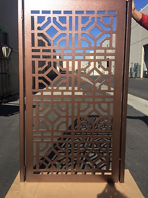 #ad Contemporary Metal Gate Modern Urban Pedestrian Walk Iron Garden Gate 36x60 $1199.00