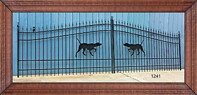 #ad On Sale #1241 Wrought Iron Style Steel Cast Metal Gates Driveway 16#x27; WD Security $1750.00