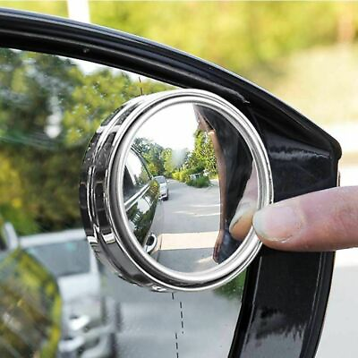 #ad 2 Pcs Car Blind Spot Mirror Wide angle 360 Degree Adjustable Driving Safety $11.01