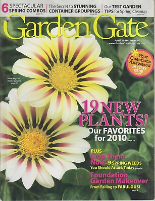 #ad Garden Gate Magazine April 2010 6 Spectacular Spring Combos Magazine: Gardening $8.49