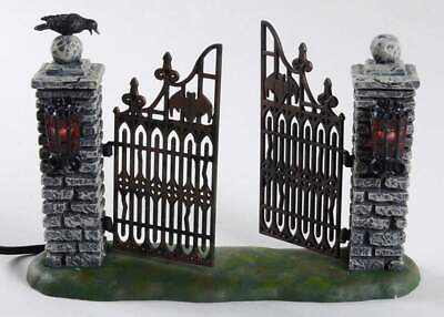 #ad Department 56 Snow Village Halloween Spooky Wrought Iron Gate Boxed 10620613 $44.79