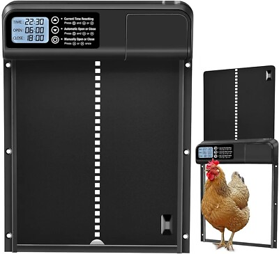 #ad Automatic Chicken Coop DoorElectric Auto Coop Door Opener Battery Powered... $50.00