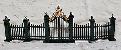 #ad Dept 56 Wrought Iron Gate And Fence Heritage Village Christmas Green # 5514 0 $15.70