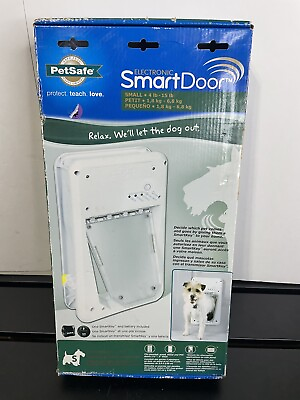 #ad NEW PetSafe Electronic Smart Pet Dog Door Small up to 15lbs PPA11 10711 Open Box $39.99