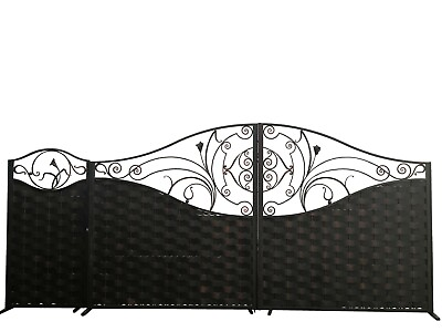 #ad DRIVEWAY WROUGHT IRON GATES Beautiful Steel Ornamental Design ENTRANCE GATE $4899.00
